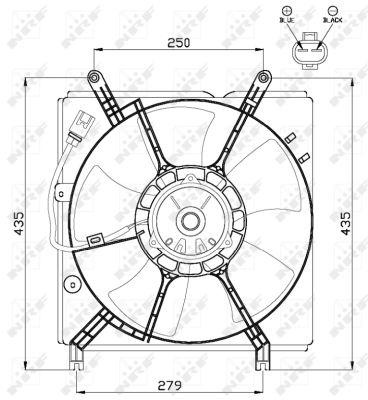 Fan, radiator - 47534 NRF