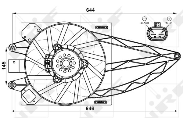 Fan, radiator - 47541 NRF