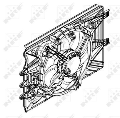 Ventola, Raffreddamento motore - 47594 NRF