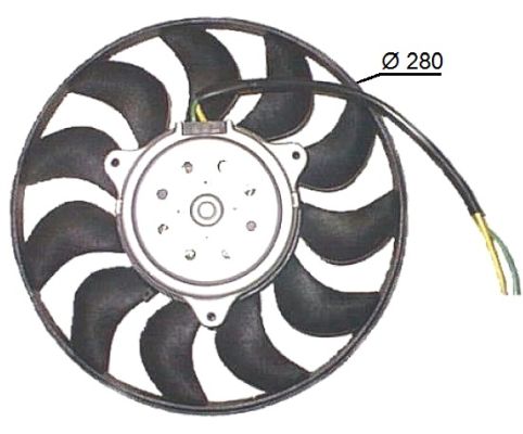 Ventola, Raffreddamento motore - 47616 NRF