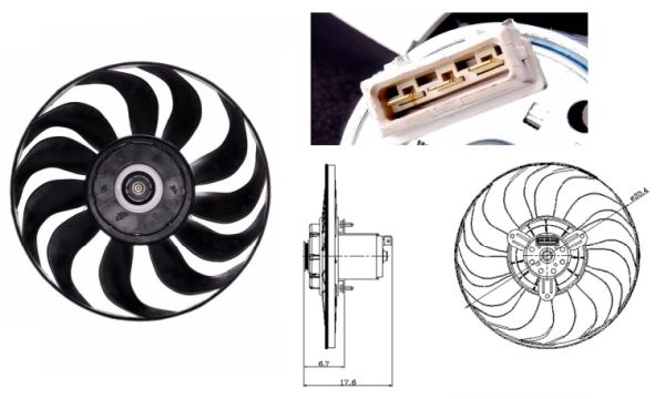 Fan, radiator - 47641 NRF