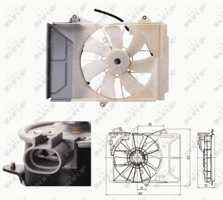 Ventola, Raffreddamento motore - 47697 NRF