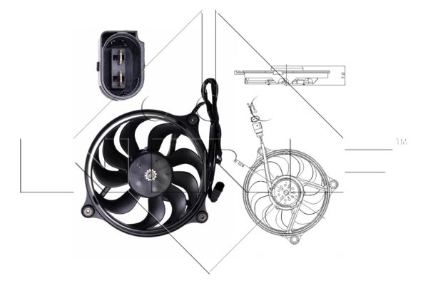 Ventola, Raffreddamento motore - 47699 NRF