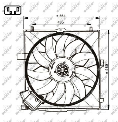 Fan, radiator - 47732 NRF