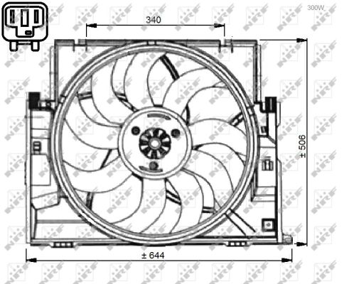 Fan, radiator - 47735 NRF
