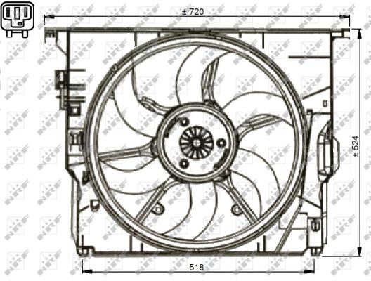 Fan, radiator - 47737 NRF