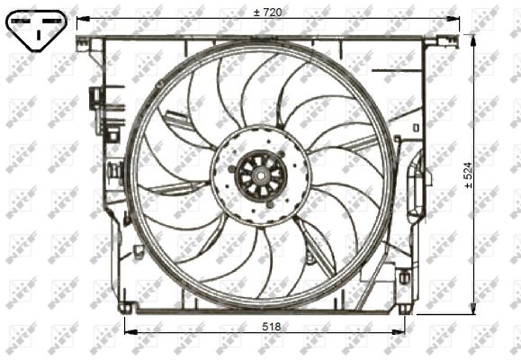 Fan, radiator - 47739 NRF