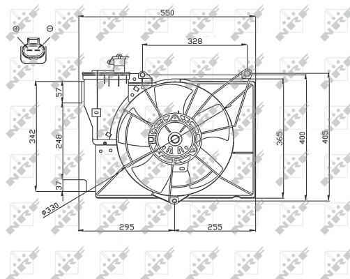 Ventola, Raffreddamento motore - 47746 NRF
