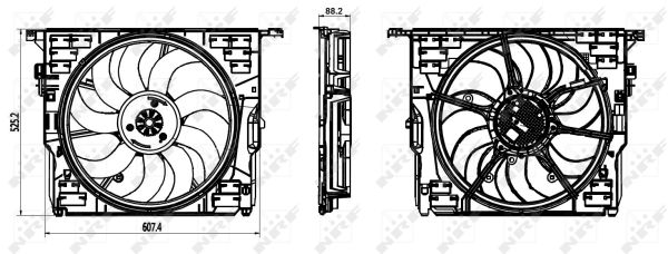 Fan, radiator - 47839 NRF