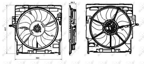 Fan, radiator - 47845 NRF