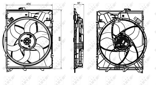 Fan, radiator - 47862 NRF