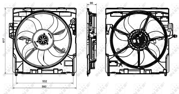 Fan, radiator - 47864 NRF