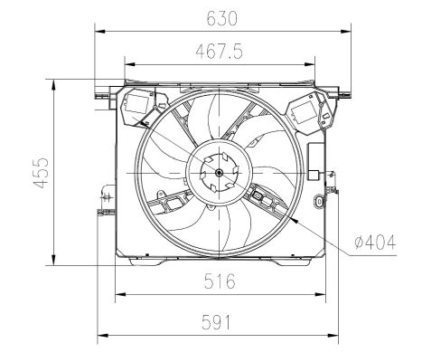 Fan, radiator - 47899 NRF