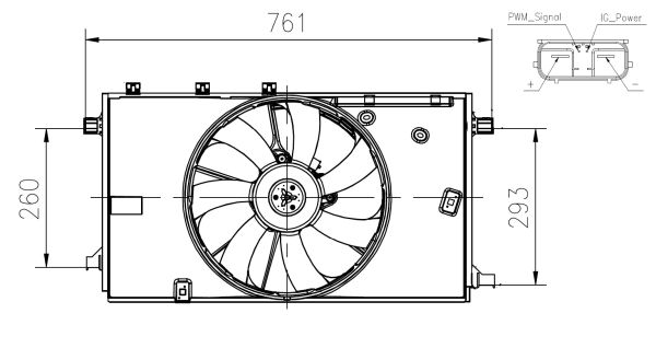 Ventola, Raffreddamento motore - 47933 NRF