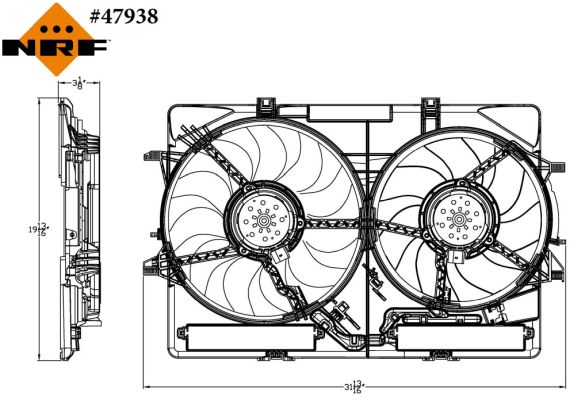 Fan, radiator - 47938 NRF