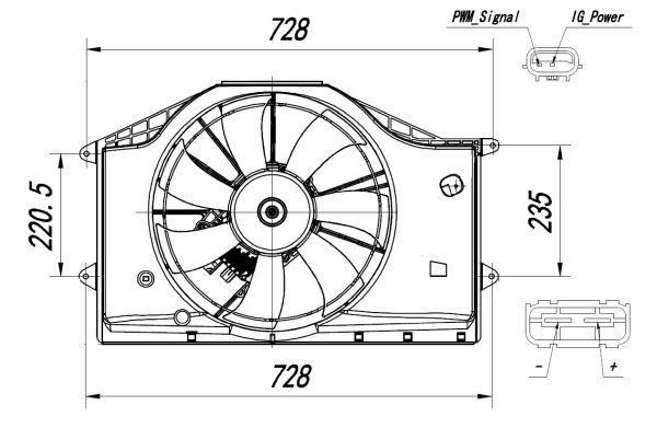 Ventola, Raffreddamento motore - 47939 NRF