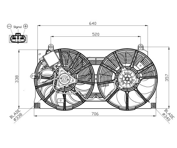 Fan, radiator - 47940 NRF