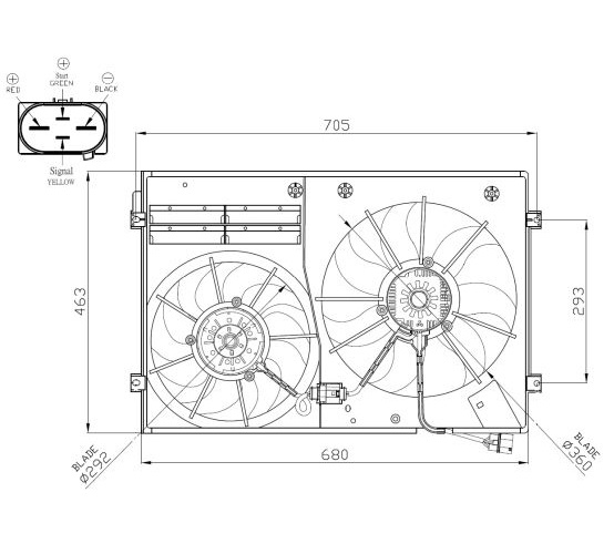 Fan, radiator - 47941 NRF
