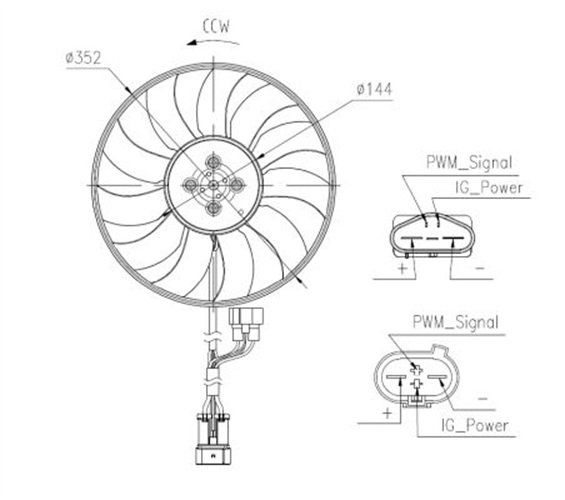 Fan, radiator - 47969 NRF