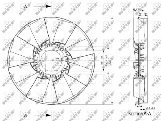 Fan Wheel, engine cooling - 49801 NRF