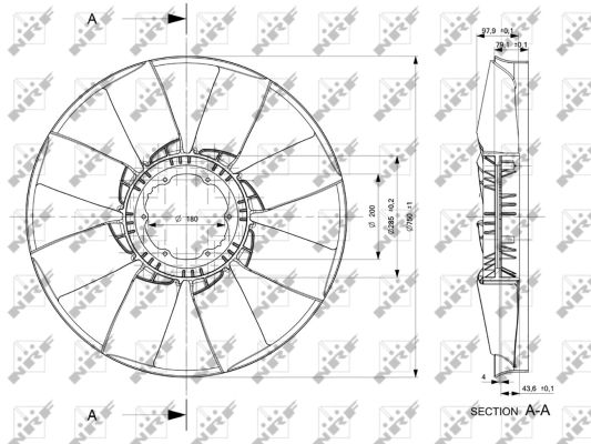 Fan Wheel, engine cooling - 49806 NRF