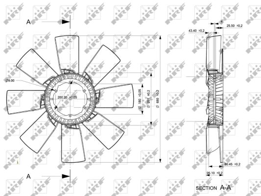 Fan Wheel, engine cooling - 49858 NRF