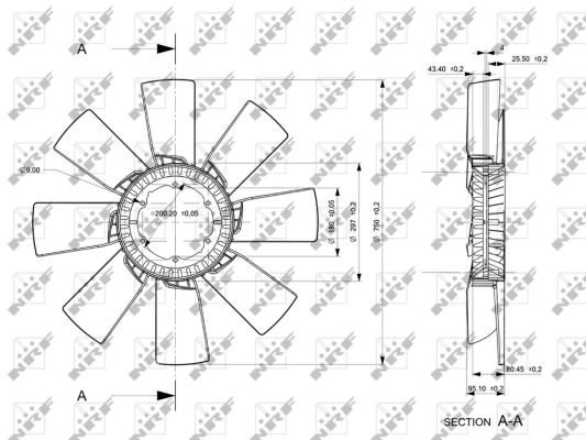 Fan Wheel, engine cooling - 49859 NRF