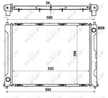 Radiator, engine cooling - 50121 NRF