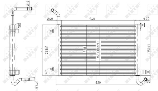 Radiatore, Raffreddamento motore - 50145 NRF
