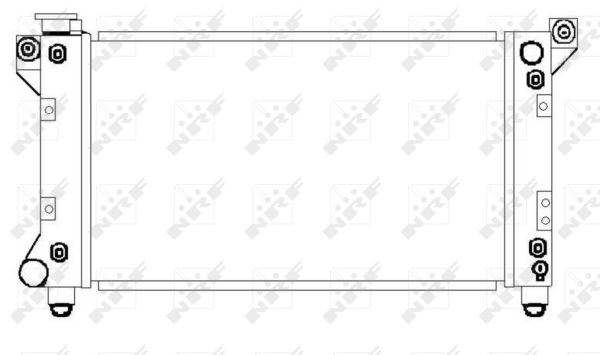 Радиатор, охлаждение двигателя - 50237 NRF