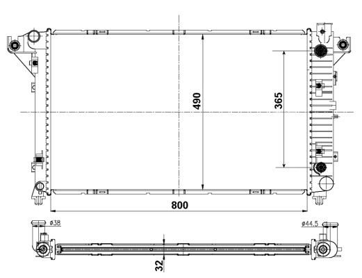 Radiatore, Raffreddamento motore - 50248 NRF