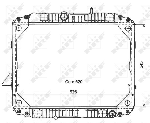 Radiator, engine cooling - 503475 NRF
