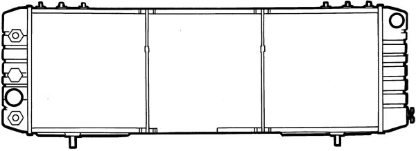 Radiator, engine cooling - 50391 NRF