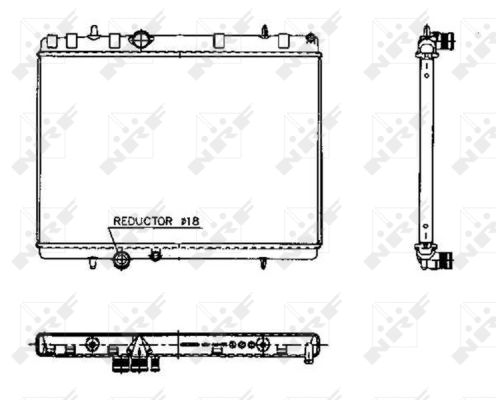 Radiator, engine cooling - 50436 NRF