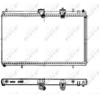 Radiator, engine cooling - 50442 NRF