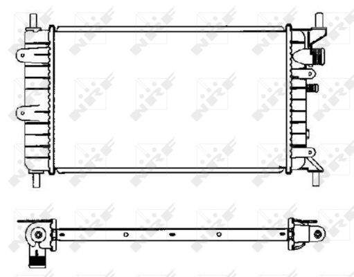 Radiator, engine cooling - 504437 NRF