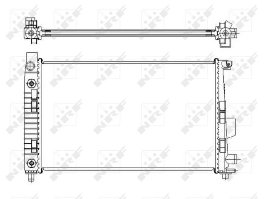 Radiator, engine cooling - 50446 NRF