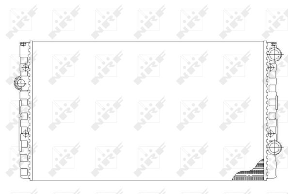 Радиатор, охлаждение двигателя - 50454 NRF