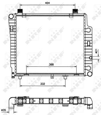 Radiatore, Raffreddamento motore - 50533 NRF