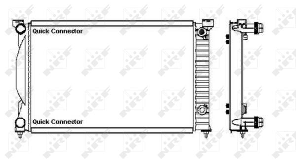 Radiatore, Raffreddamento motore - 50543A NRF