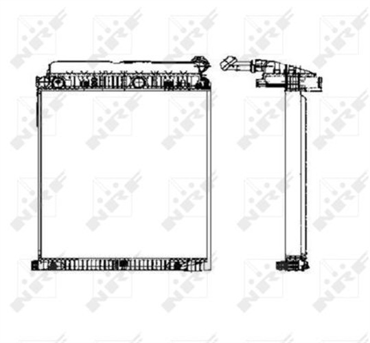 Radiator, engine cooling - 50586 NRF