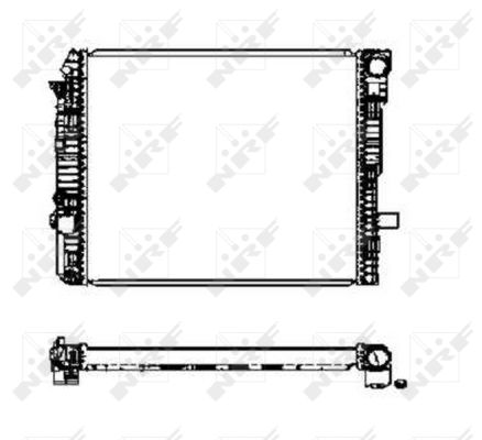 Radiator, engine cooling - 50587 NRF
