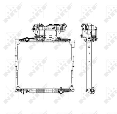 Radiator, engine cooling - 50588 NRF
