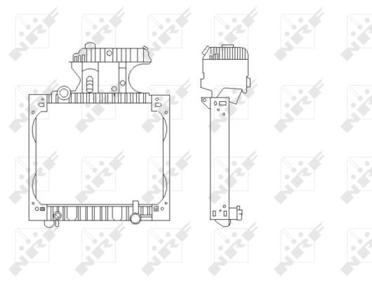 Radiator, engine cooling - 50589 NRF