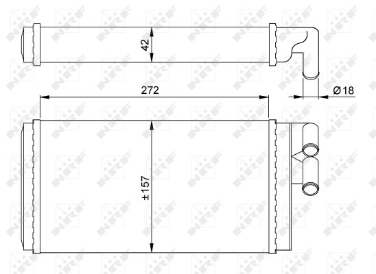 Heat Exchanger, interior heating - 50602 NRF