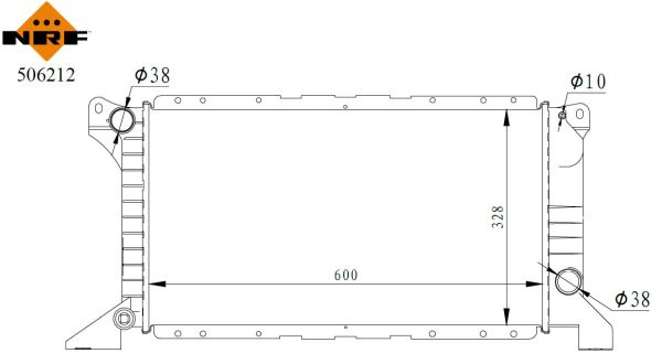 Radiatore, Raffreddamento motore - 506212 NRF