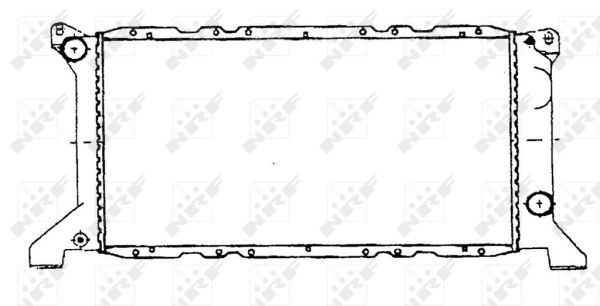 Radiator, engine cooling - 507373 NRF