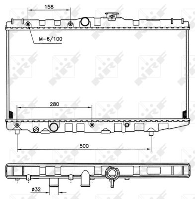 Kühler, Motorkühlung - 507581 NRF