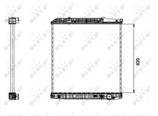 Radiator, engine cooling - 509579 NRF