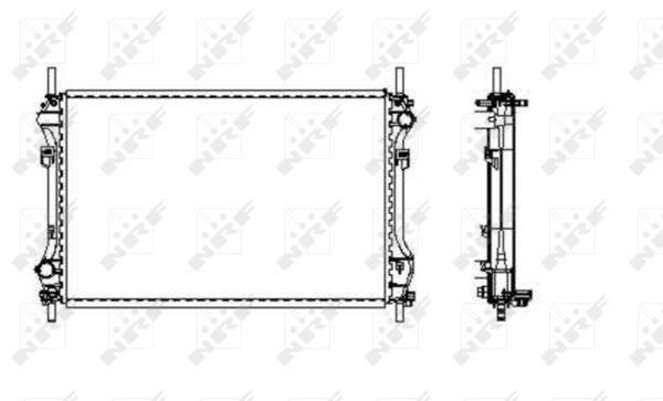 Radiator, engine cooling - 509696 NRF